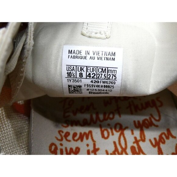 Reebok Zig Kinetica Sneakers Horizon Womens Size 10.5 Running Alabaster Carotene - Picture 10 of 11